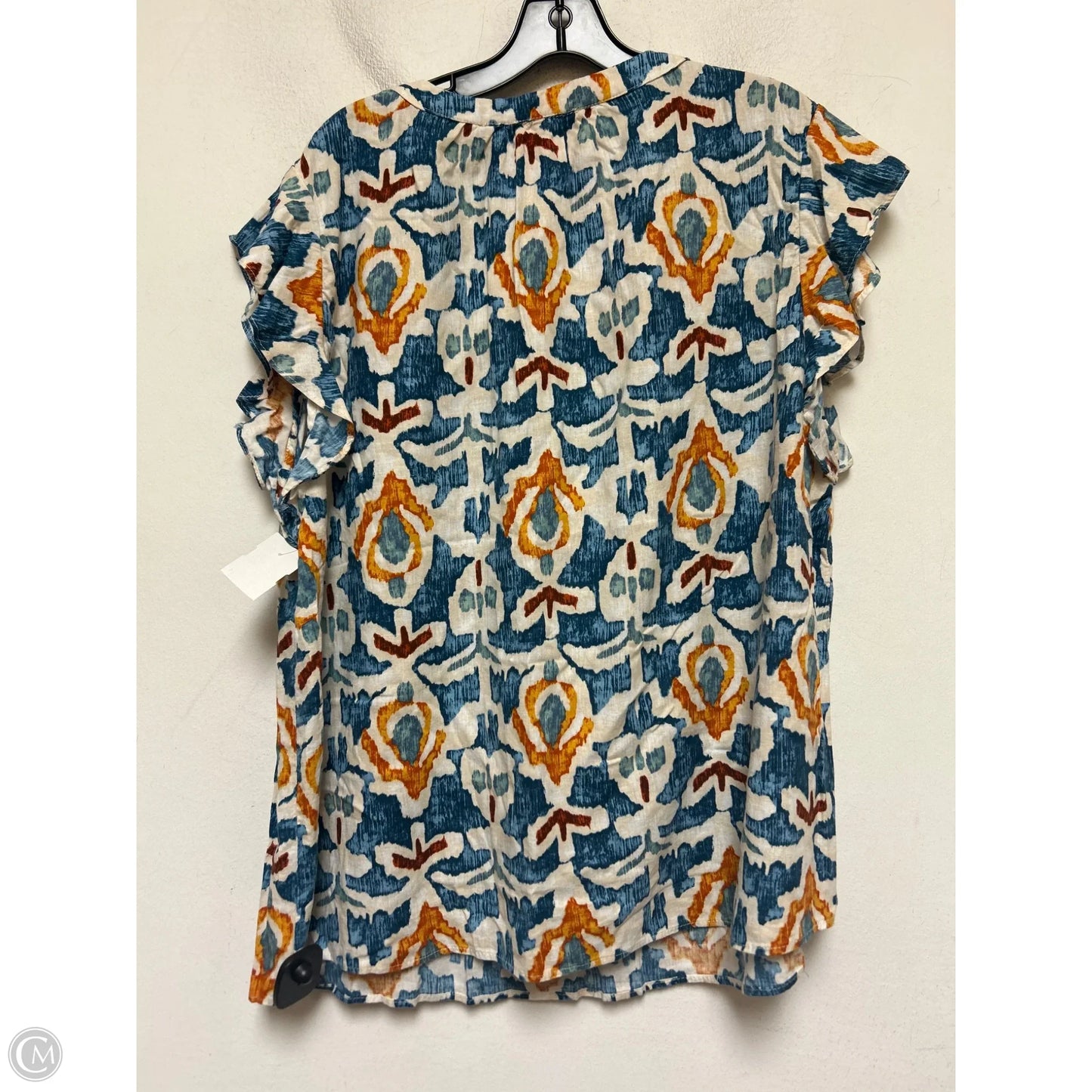 Pants Set 2pc By Christian Siriano In Blue & Orange, Size: 18