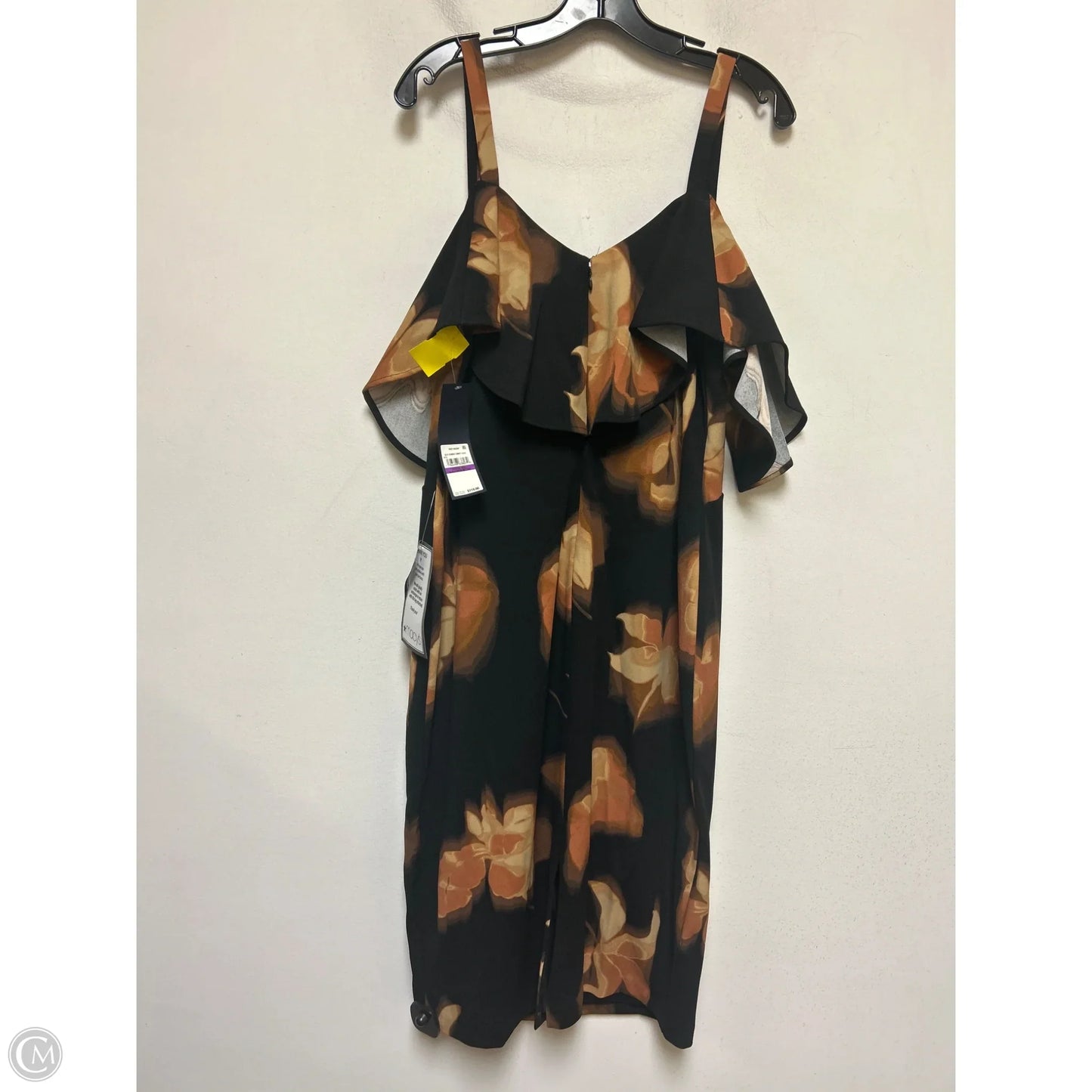 Dress Casual Midi By Rachel Roy In Black & Tan, Size: Xxl
