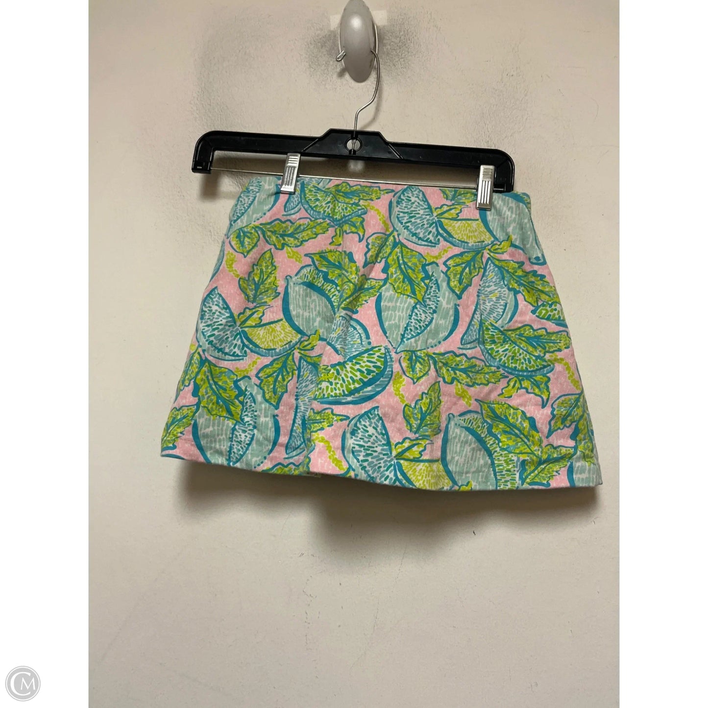 Skort Designer By Lilly Pulitzer In Blue & Green, Size: Xxs