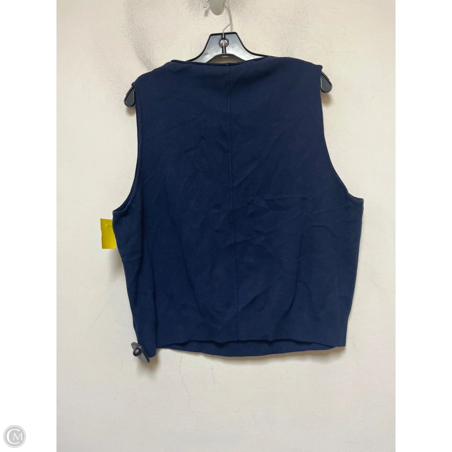 Top Sleeveless By Saturday/sunday In Navy, Size: 2x