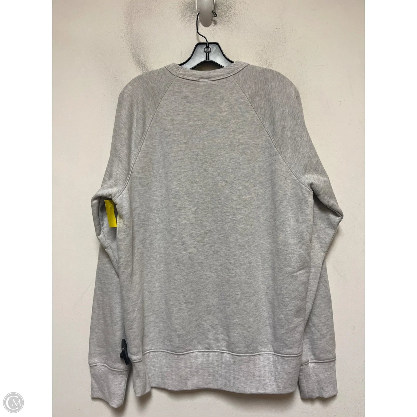 Sweatshirt Crewneck By Homage In Grey & Orange, Size: S