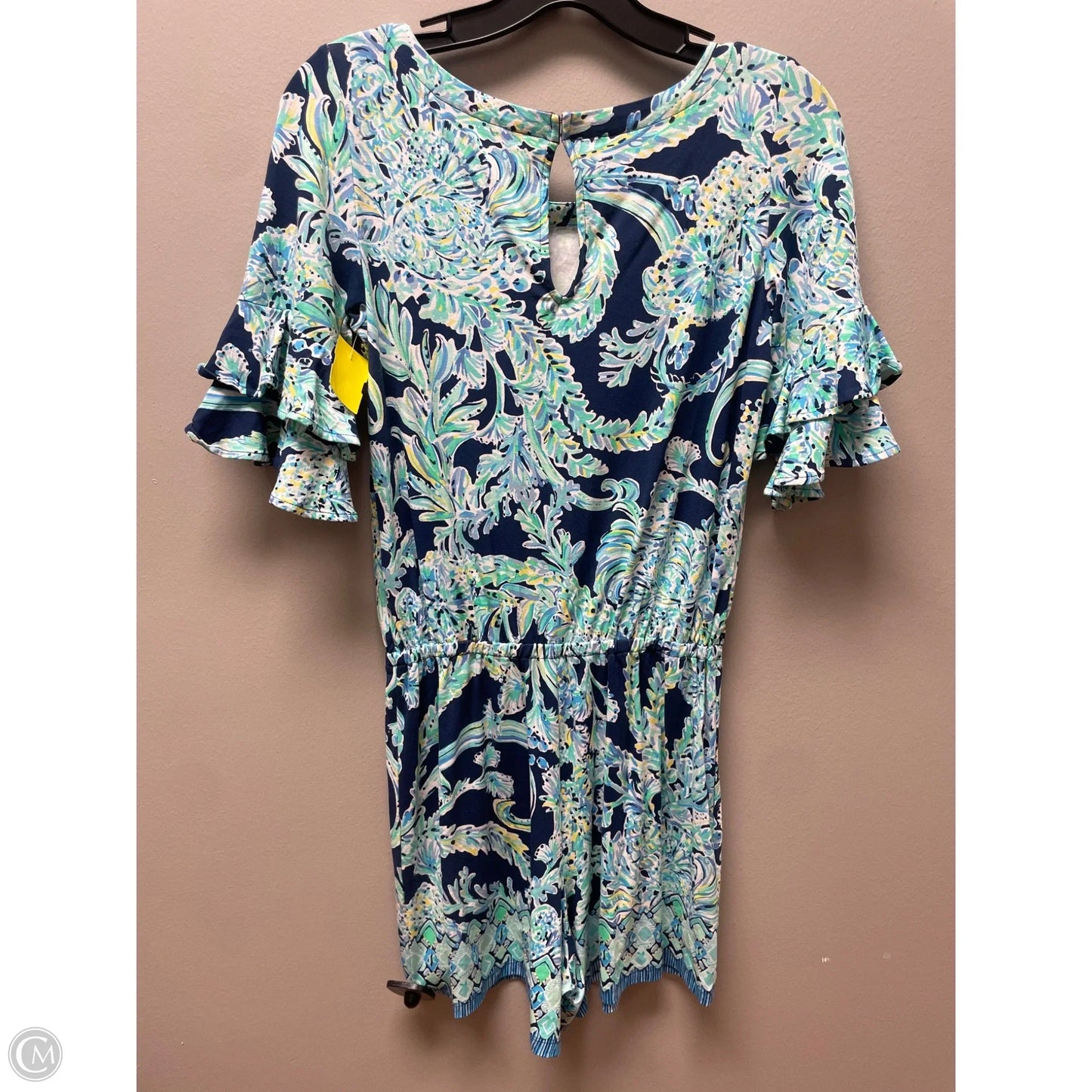 Romper Designer By Lilly Pulitzer In Blue & Green, Size: Xs