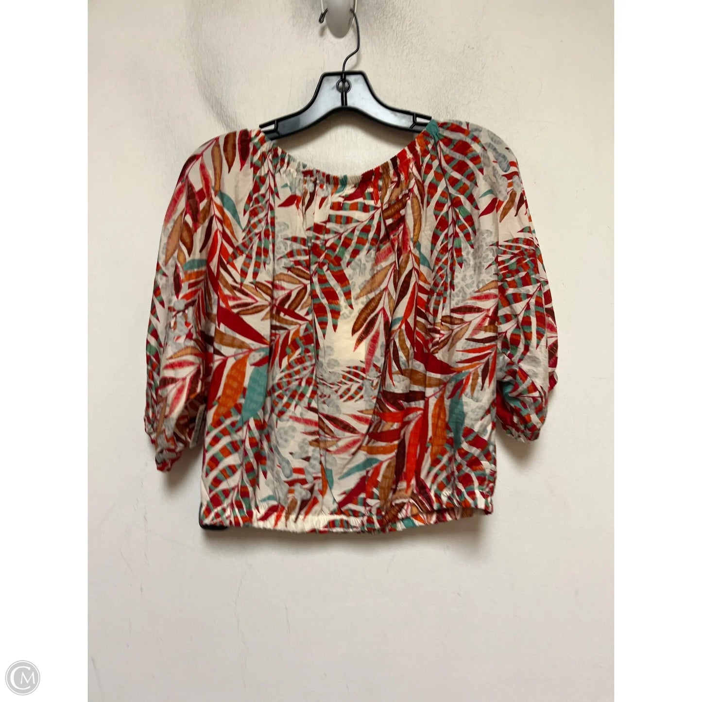 Top Short Sleeve By Melloday In Tropical Print, Size: S
