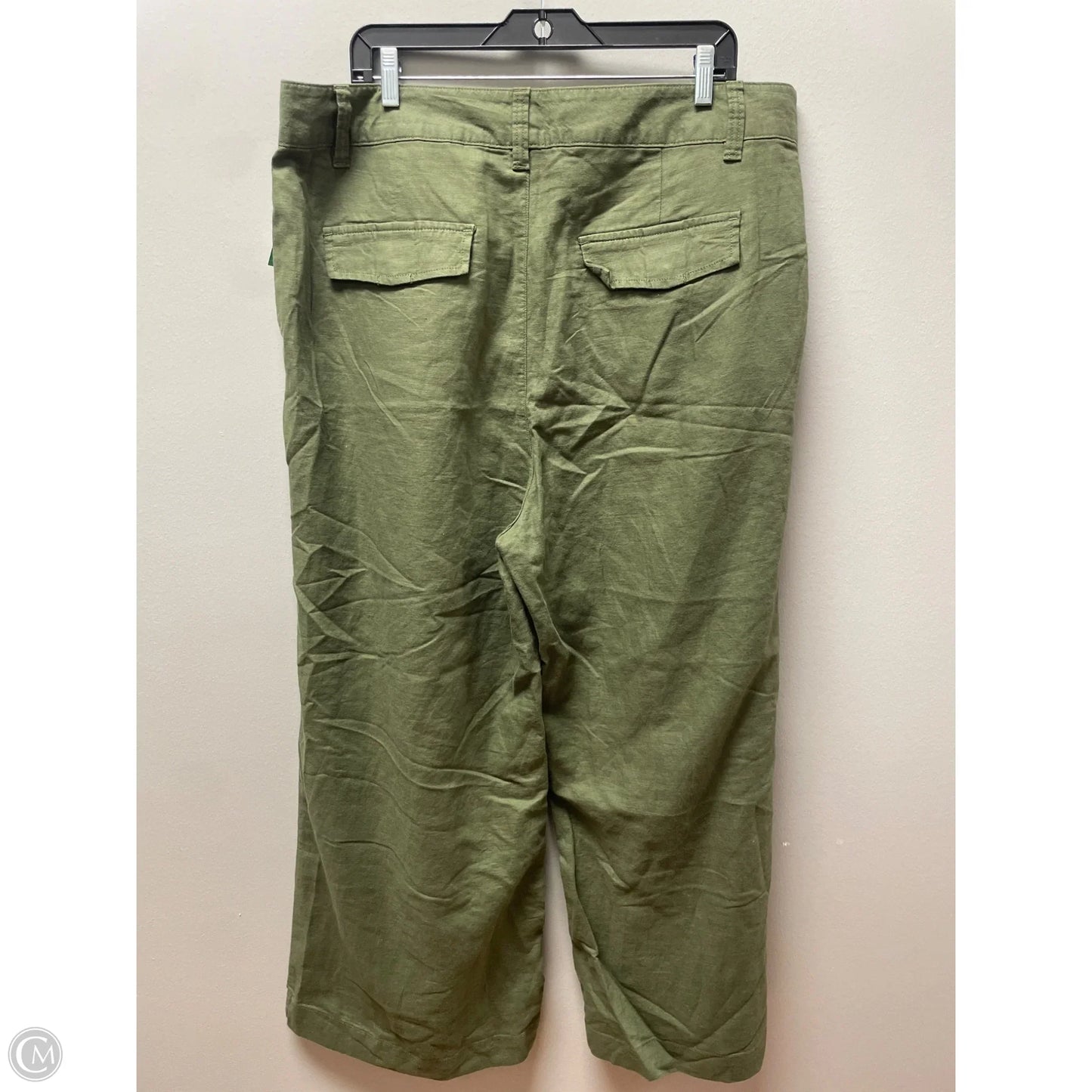 Pants Linen By Gap In Green, Size: 20