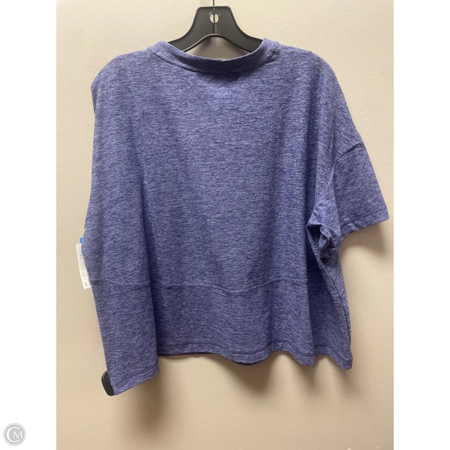 Athletic Top Short Sleeve By Flx In Blue, Size: Xl