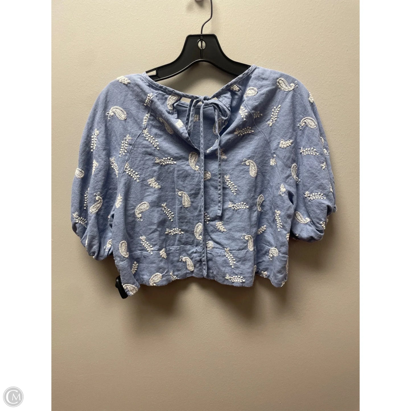 Top Short Sleeve By House Of Harlow In Paisley Print, Size: Xs