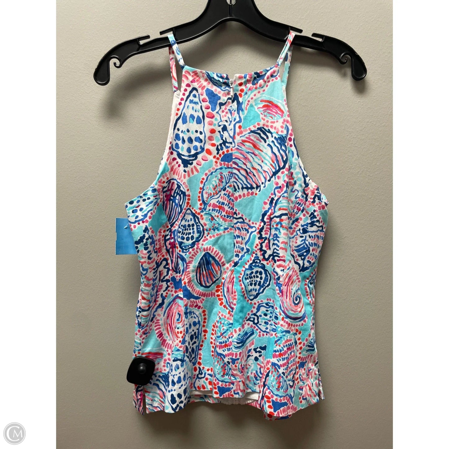 Tank Top Designer By Lilly Pulitzer In Blue & Pink, Size: 6