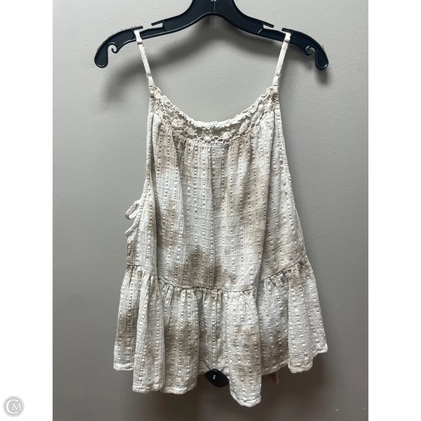 Top Sleeveless By Aerie In Tie Dye Print, Size: Xl