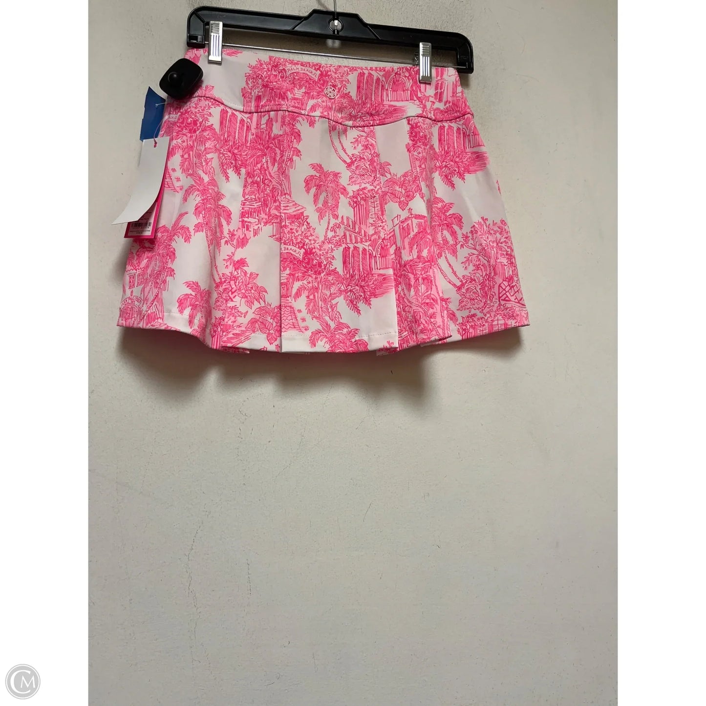 Skirt Designer By Lilly Pulitzer In Pink & White, Size: 0