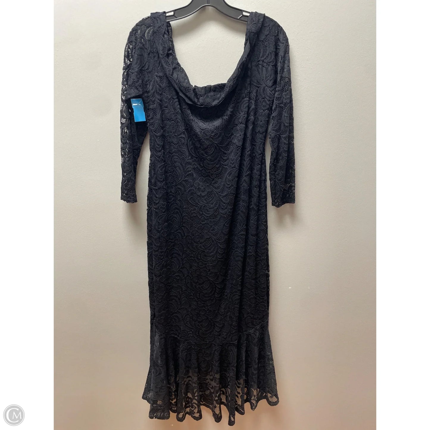 Dress Casual Midi By Boohoo Boutique In Black, Size: Xl