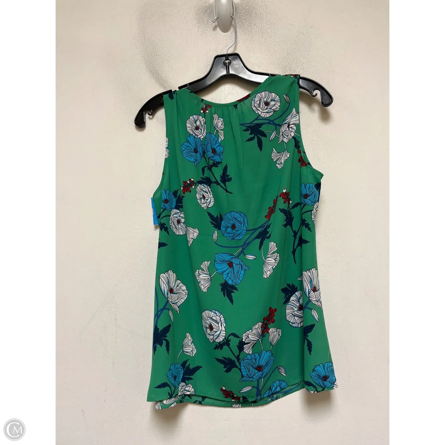 Top Sleeveless By Cabi In Floral Print, Size: M