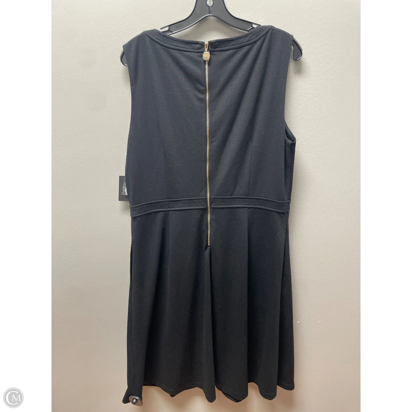 Dress Casual Midi By Ellen Tracy In Black & Gold, Size: Xl