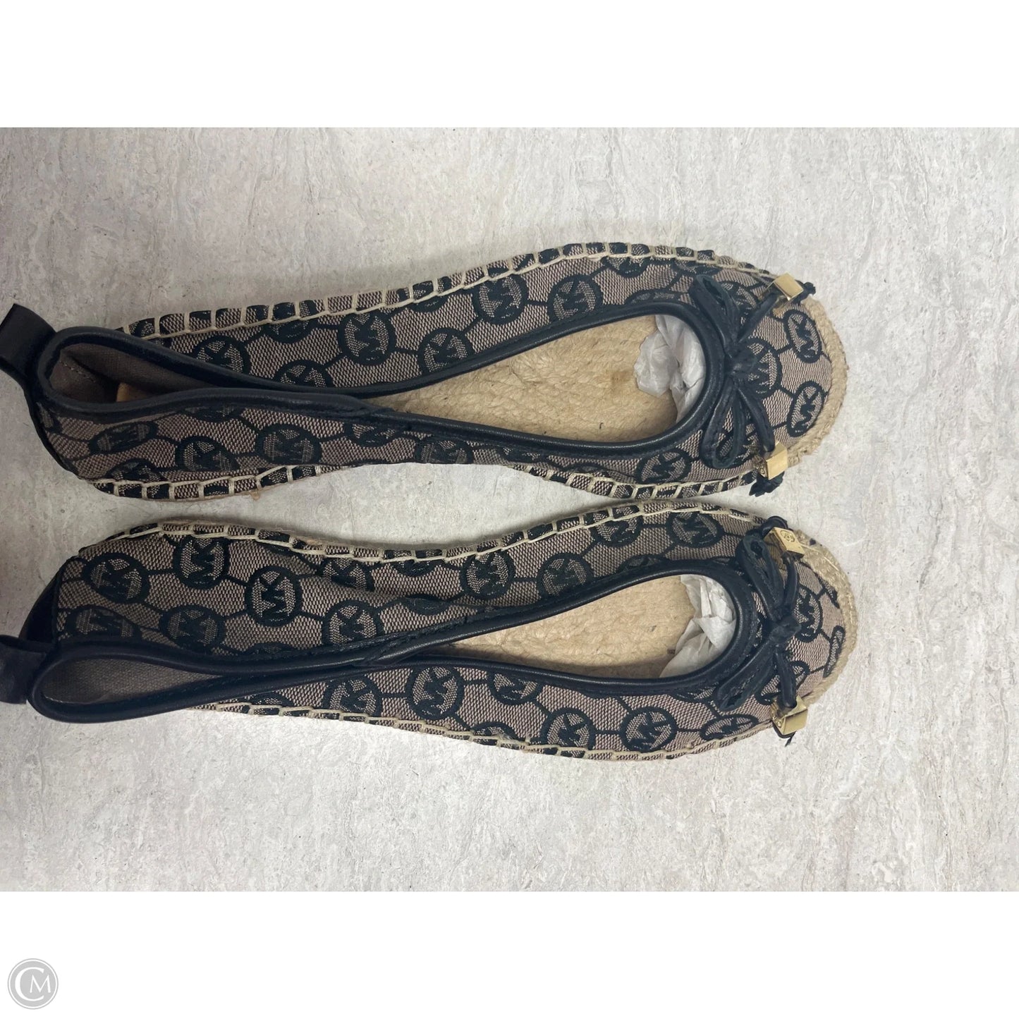 Shoes Flats By Michael By Michael Kors In Black & Tan, Size: 7