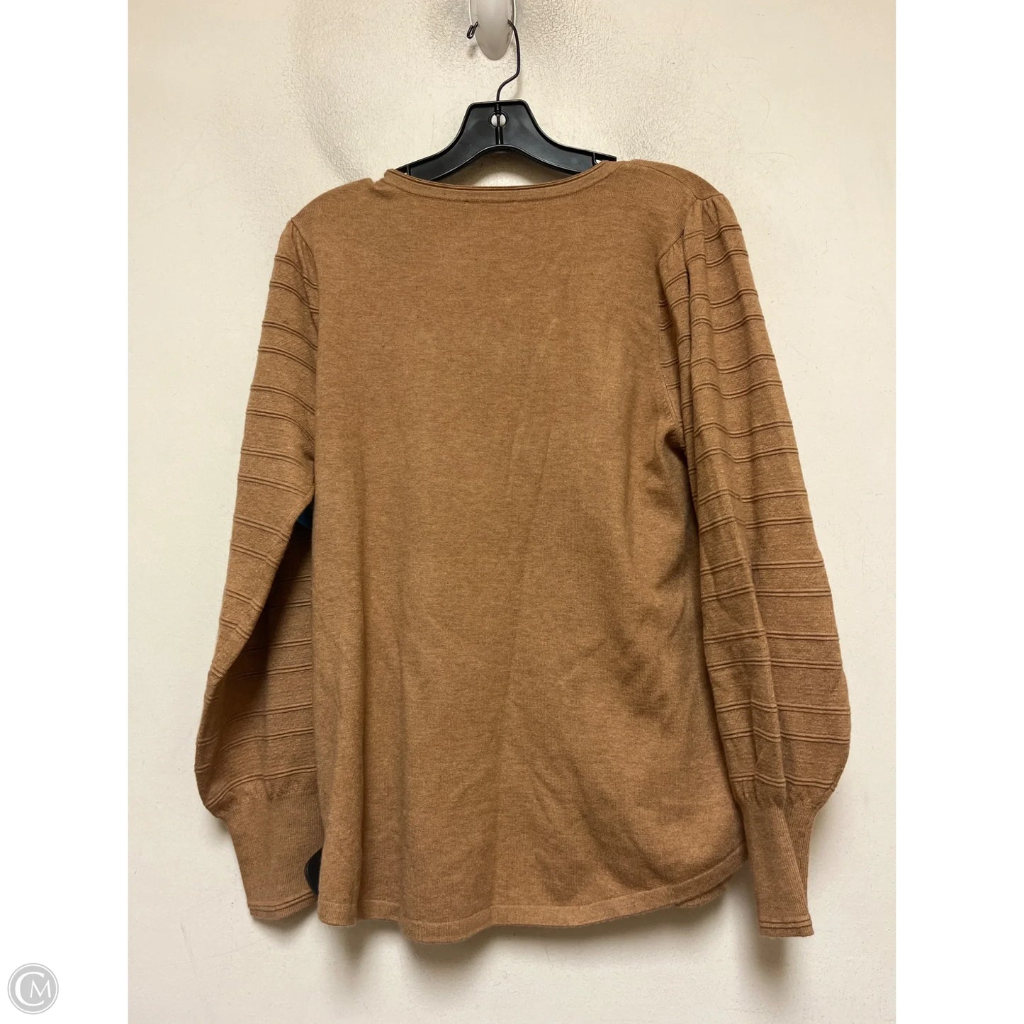 Sweater By Chicos In Tan, Size: L
