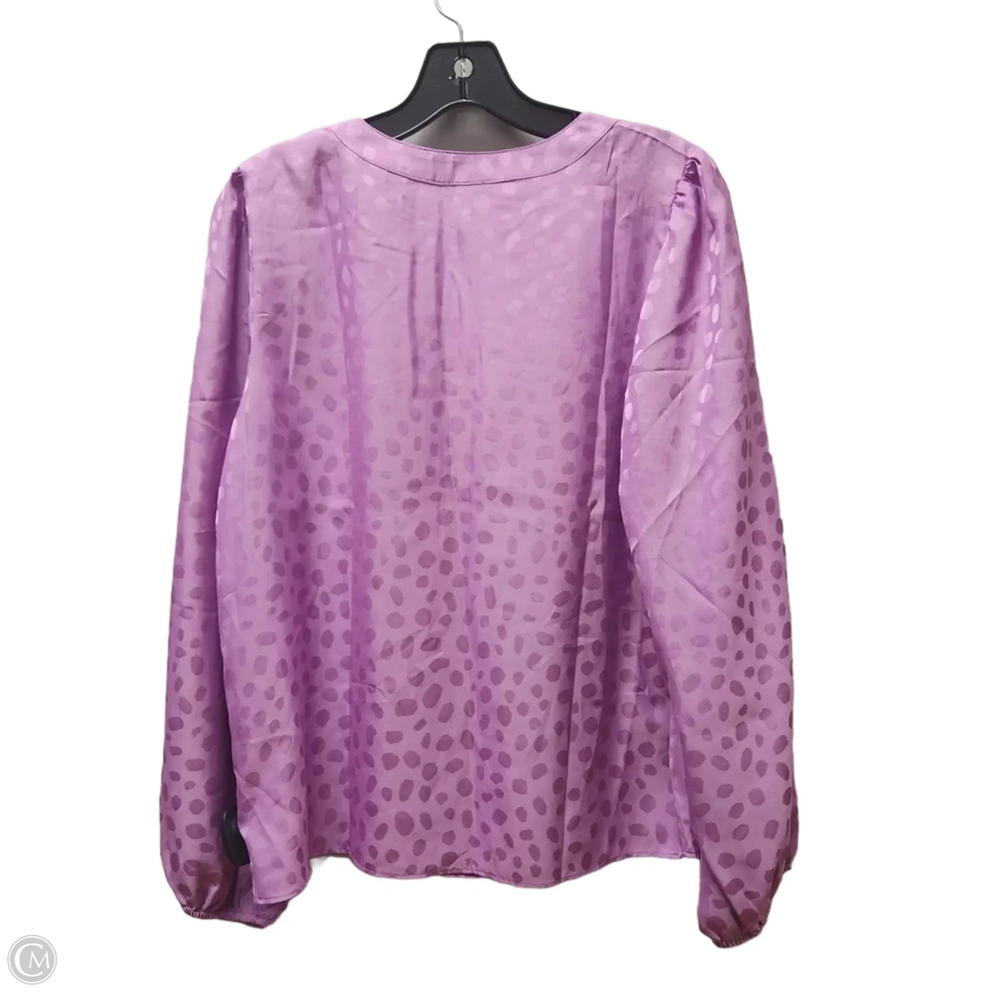 Top Long Sleeve By Ann Taylor In Purple, Size: M