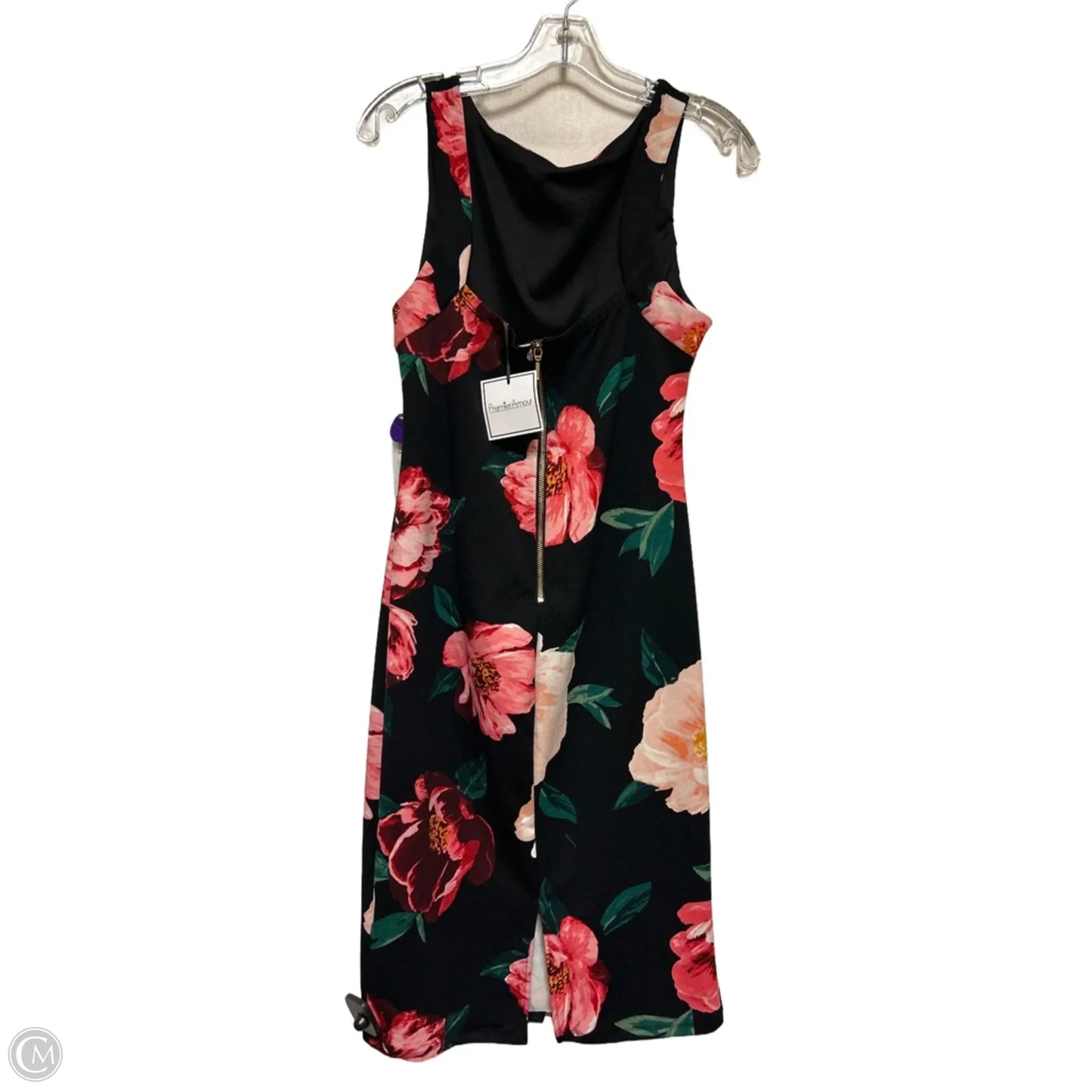 Dress Casual Midi By Premier Amour In Floral Print, Size: L