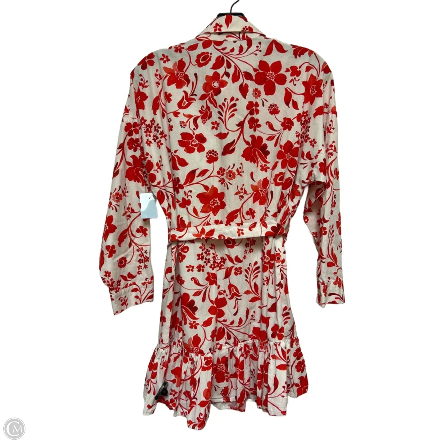 Dress Casual Short By Zara In Floral Print, Size: M