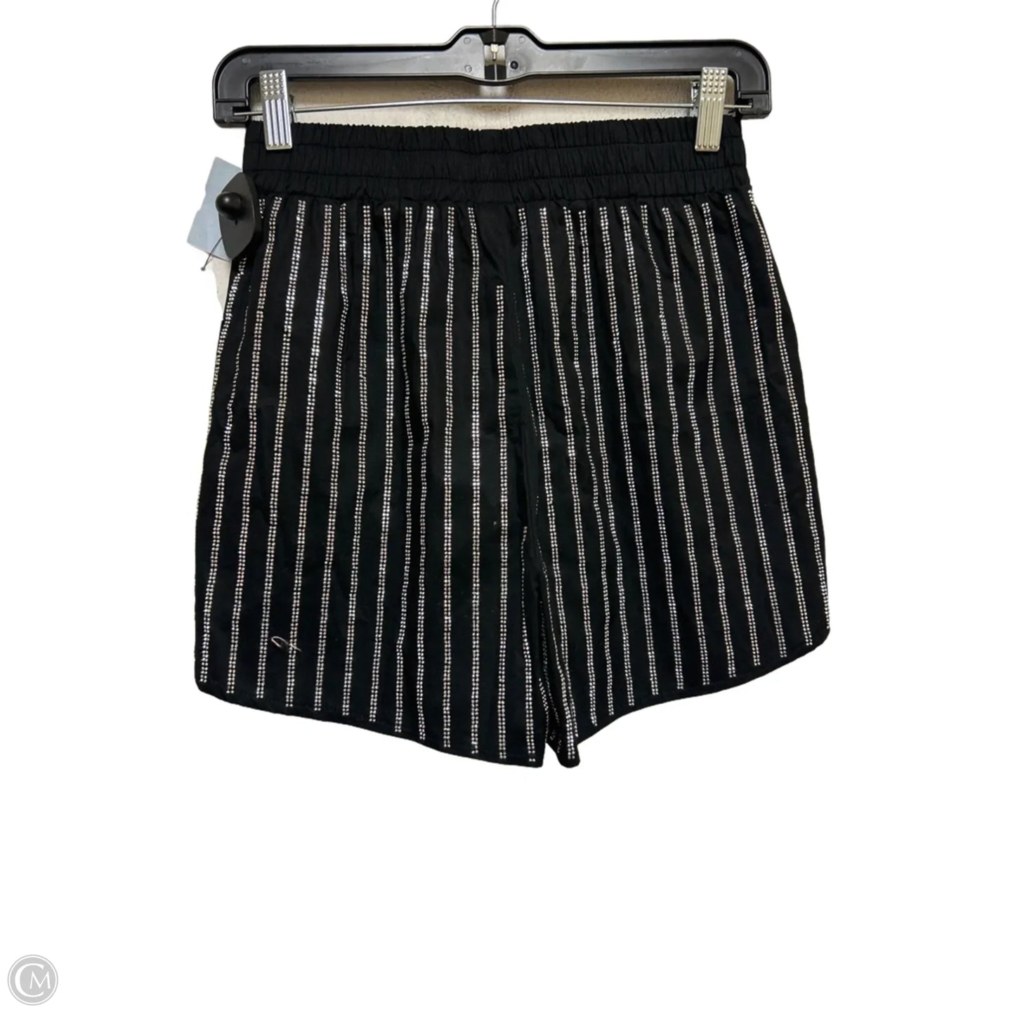 Shorts By Akira In Black & Silver, Size: 4