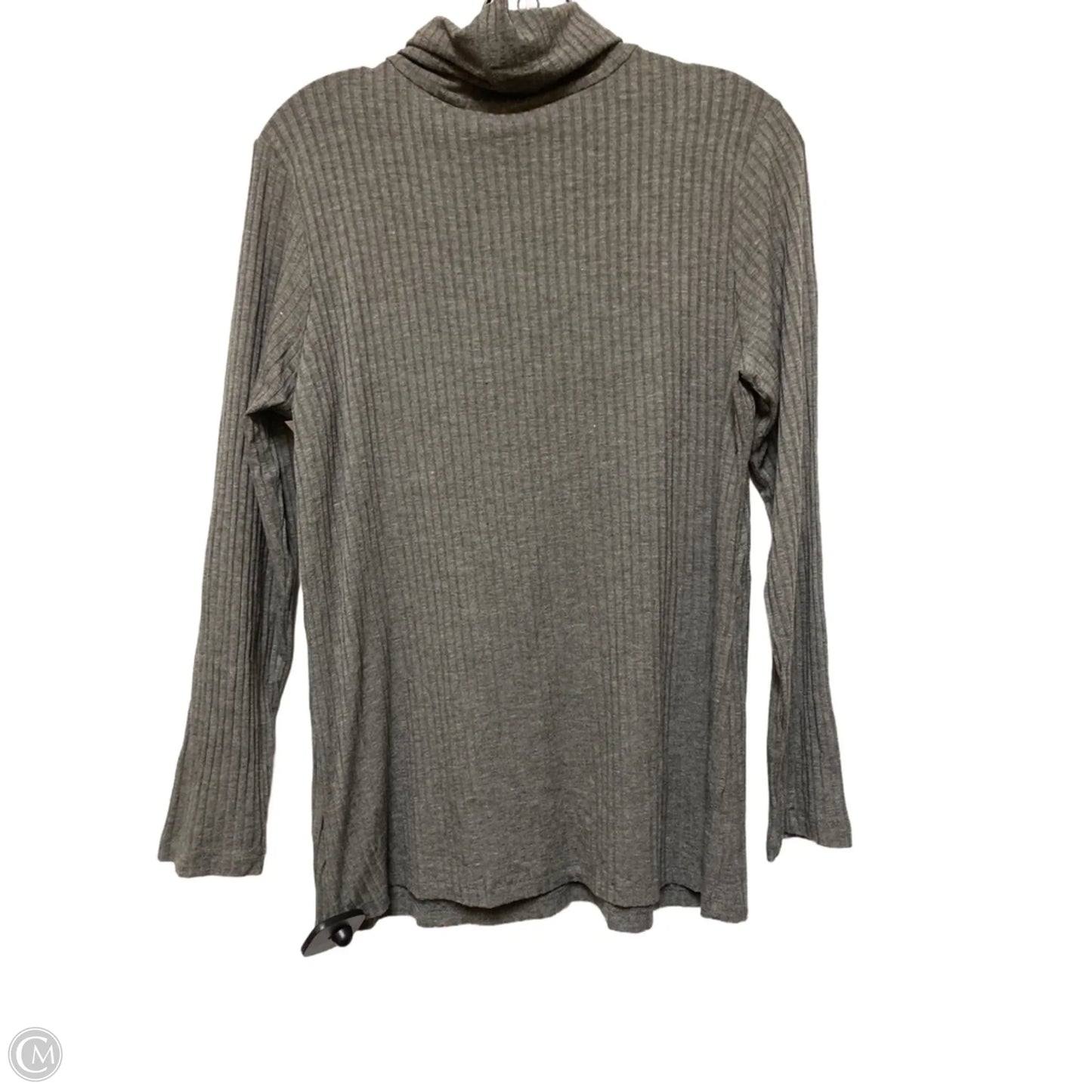 Top Long Sleeve By Bobeau In Grey, Size: Xl