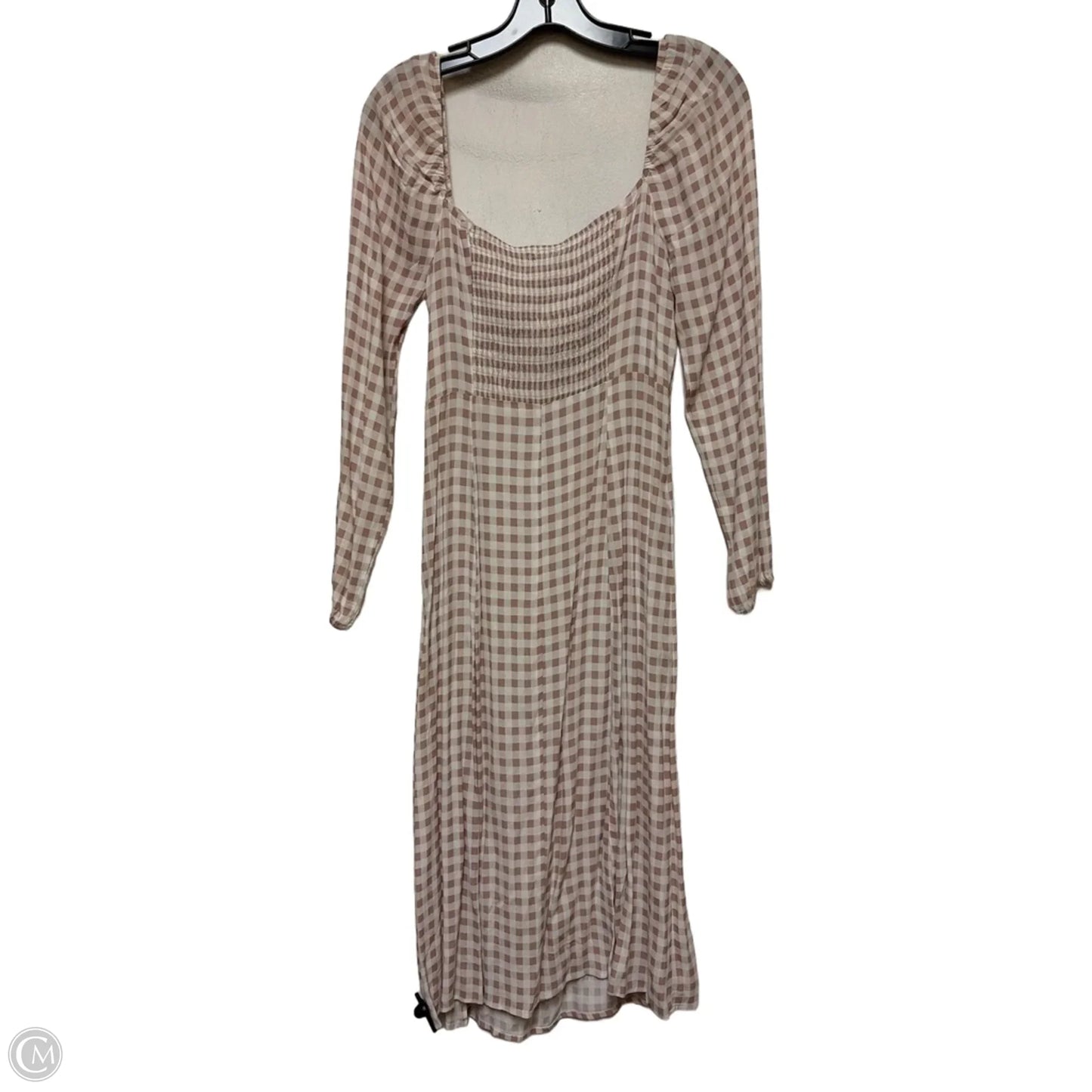 Dress Casual Midi By Forever 21 In Plaid Pattern, Size: M