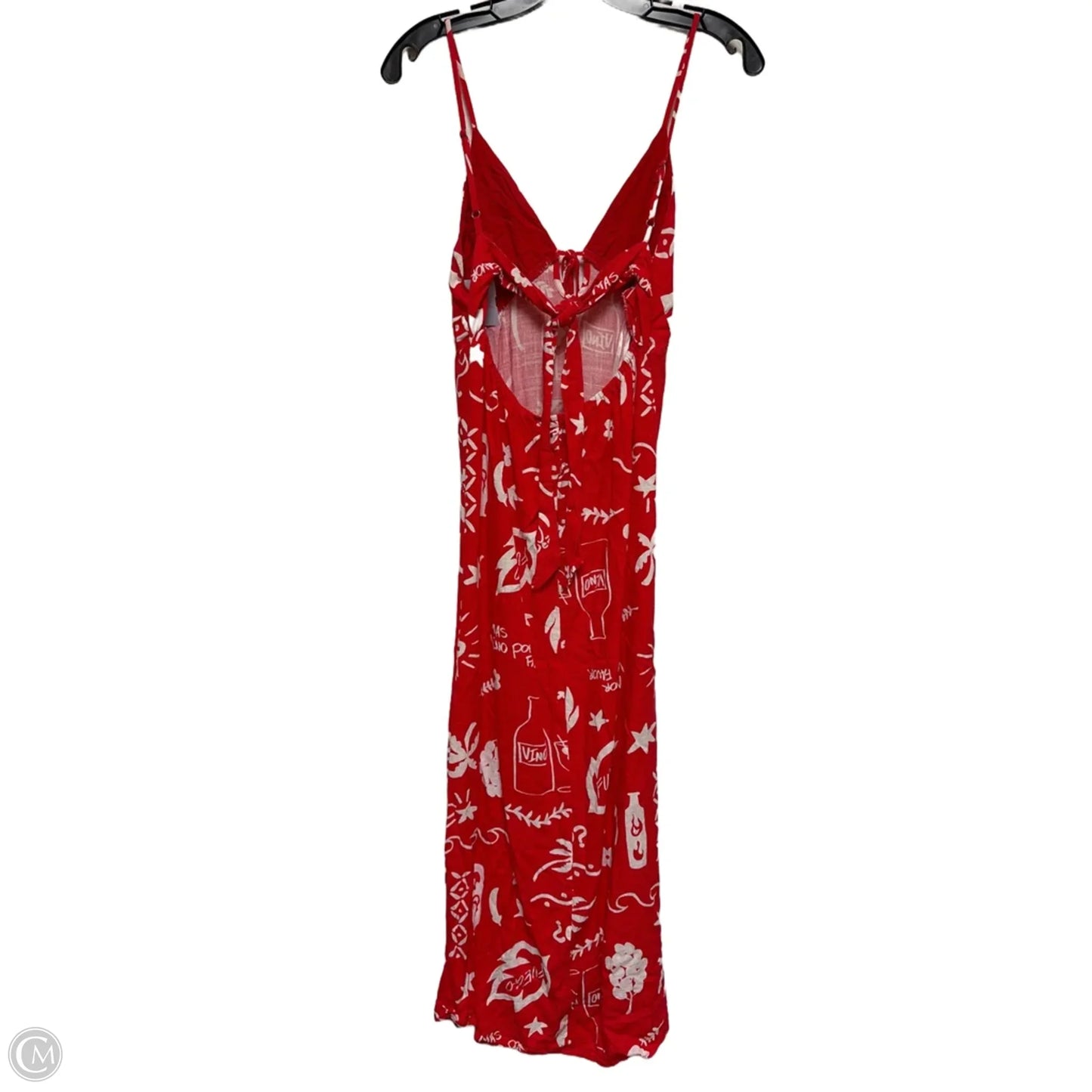 Dress Casual Midi By Clothes Mentor In Red & White, Size: S