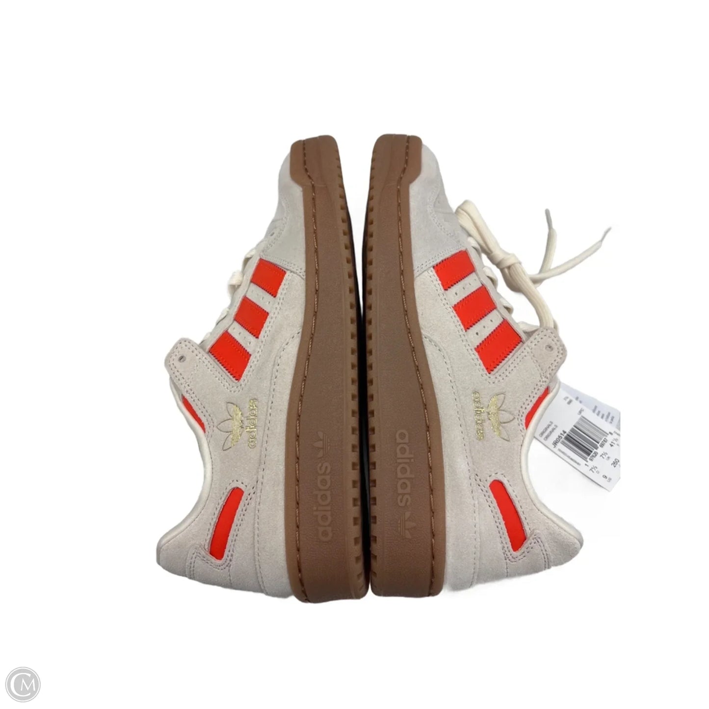 Shoes Sneakers By Adidas In Orange & Tan, Size: 9