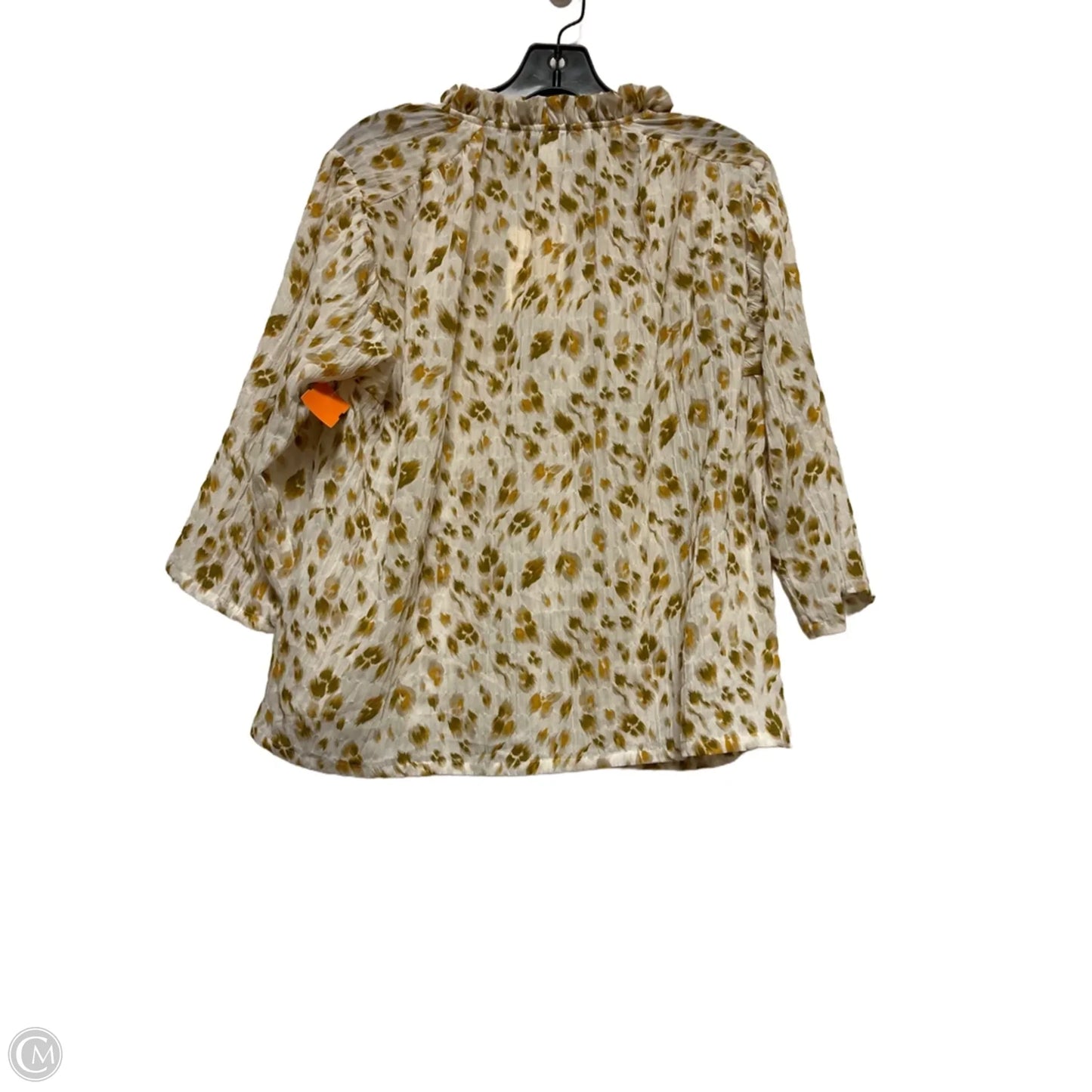 Top Long Sleeve By Clothes Mentor In Green & Yellow, Size: S