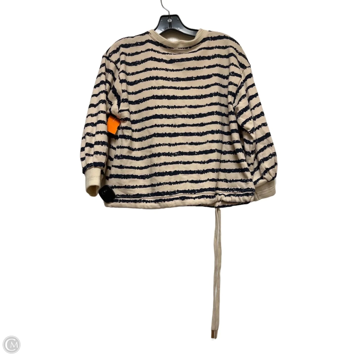 Top Long Sleeve By Democracy In Striped Pattern, Size: Sp