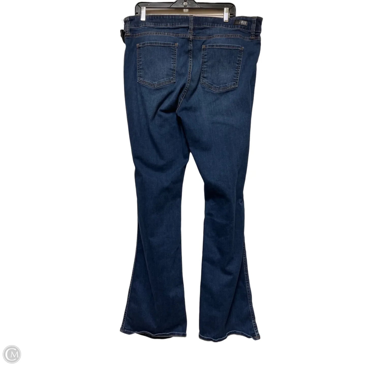 Jeans Boot Cut By Kut In Blue Denim, Size: 18