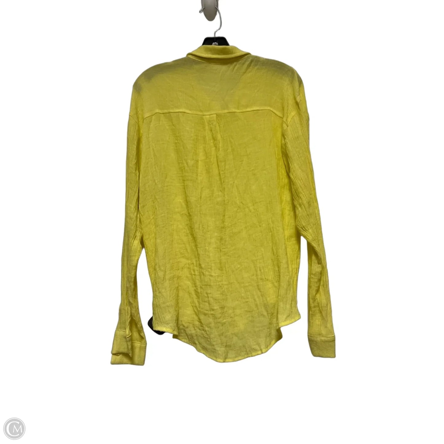 Top Long Sleeve By Timing In Yellow, Size: L