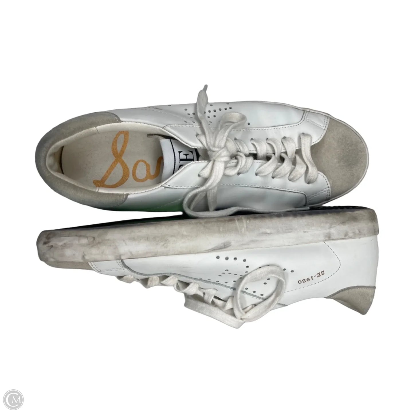 Shoes Sneakers By Sam Edelman In Grey & White, Size: 7