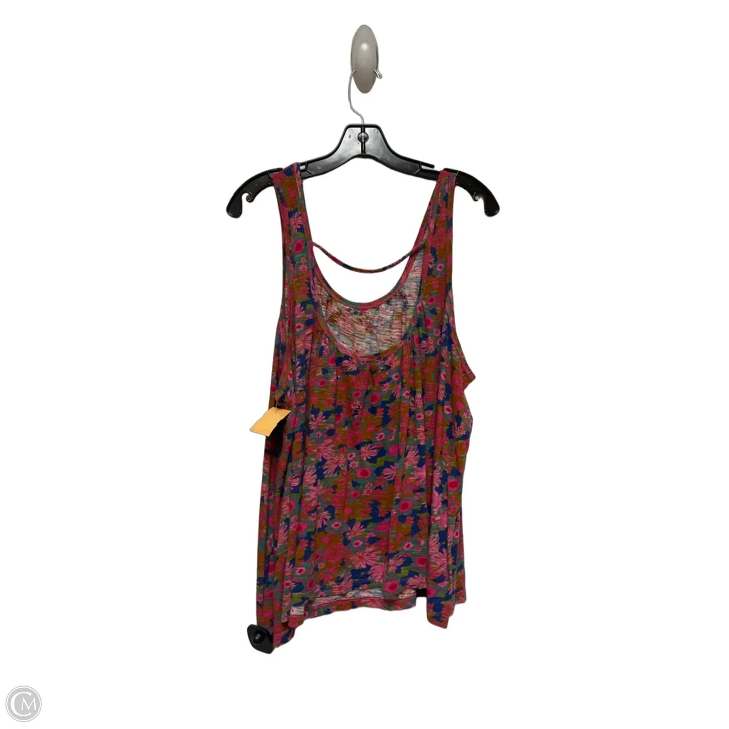 Top Sleeveless Basic By Natural Life In Floral Print, Size: L