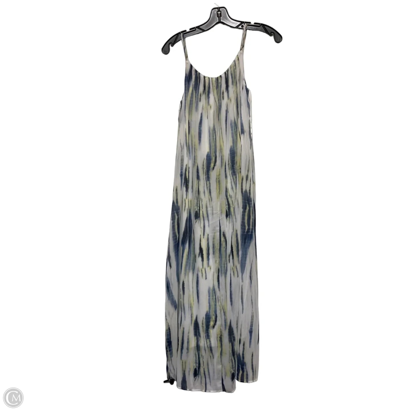 Dress Casual Midi By Dkny In Blue & Green, Size: S