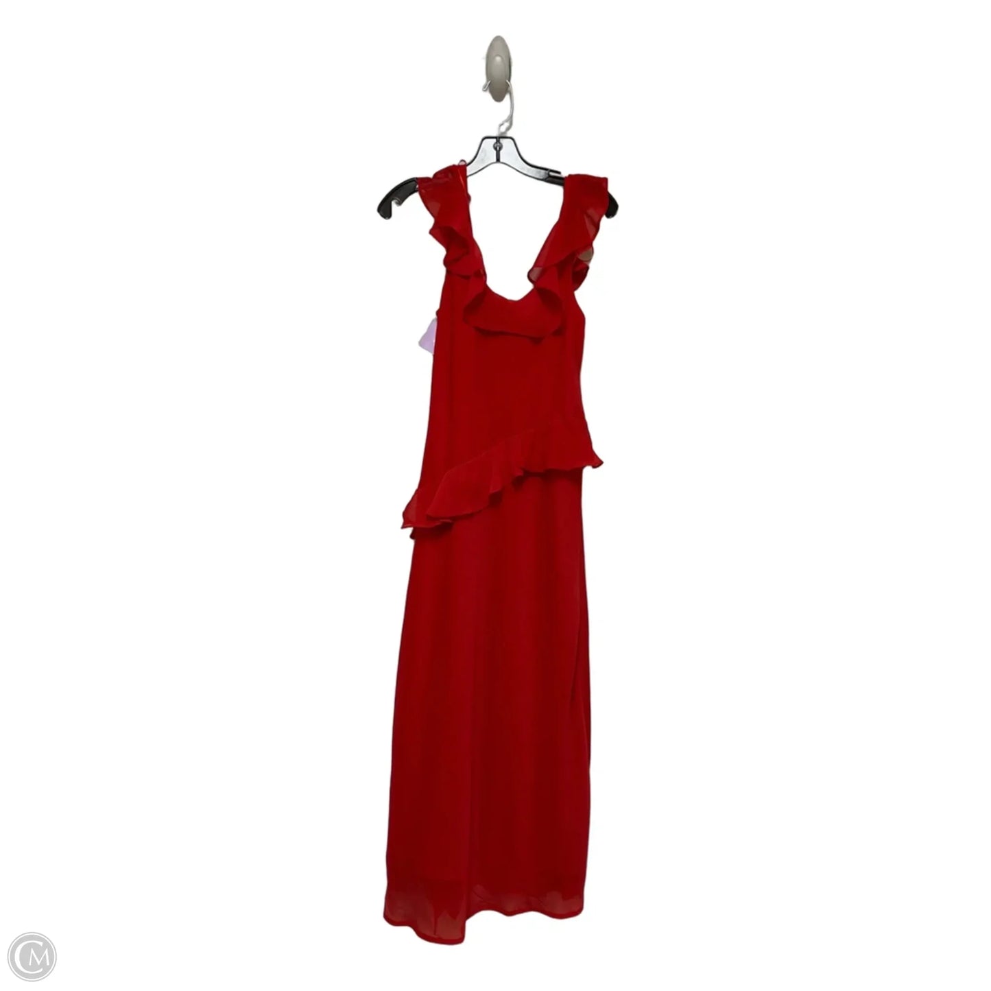 Dress Casual Midi By A New Day In Red, Size: M