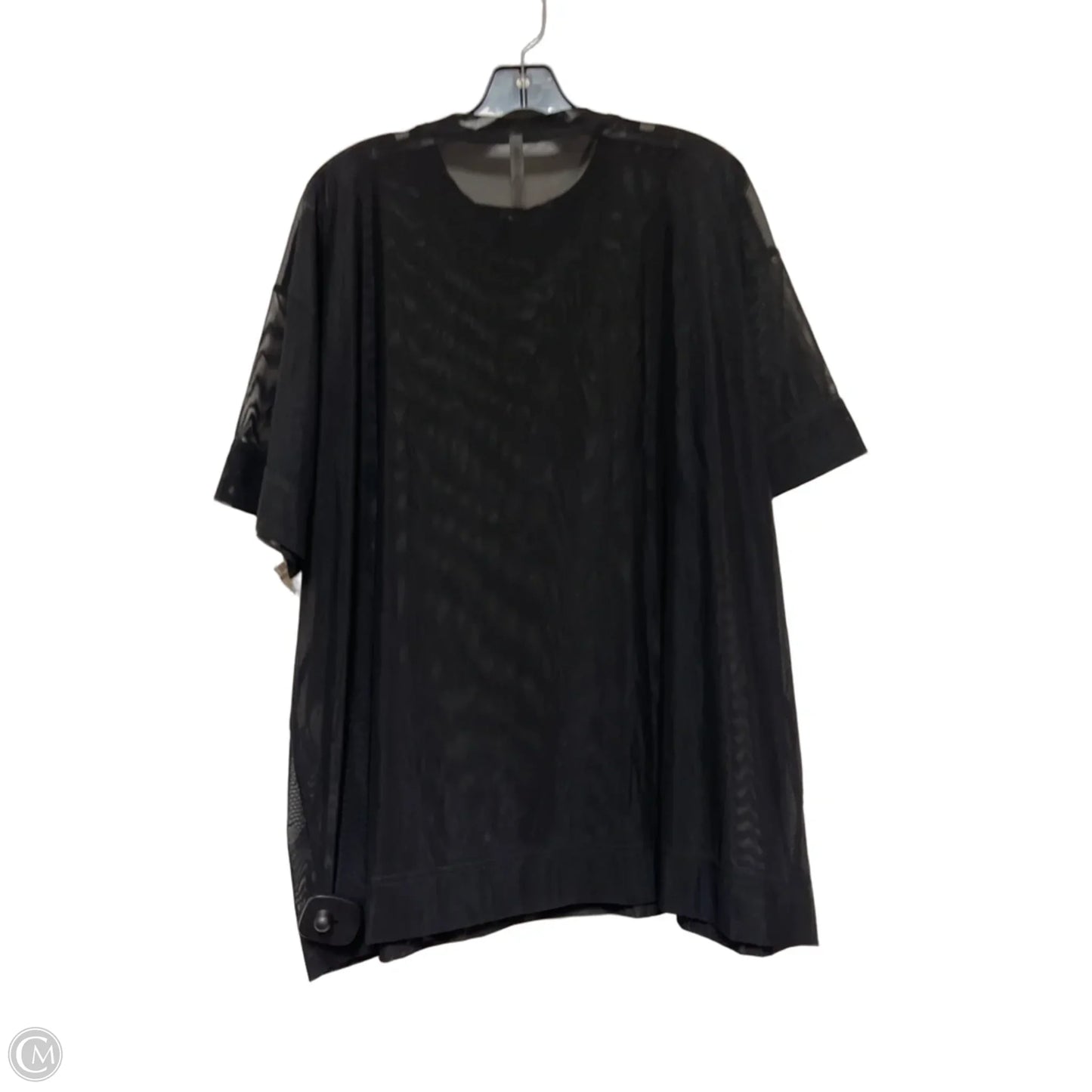 Top Short Sleeve By Athleta In Black, Size: M