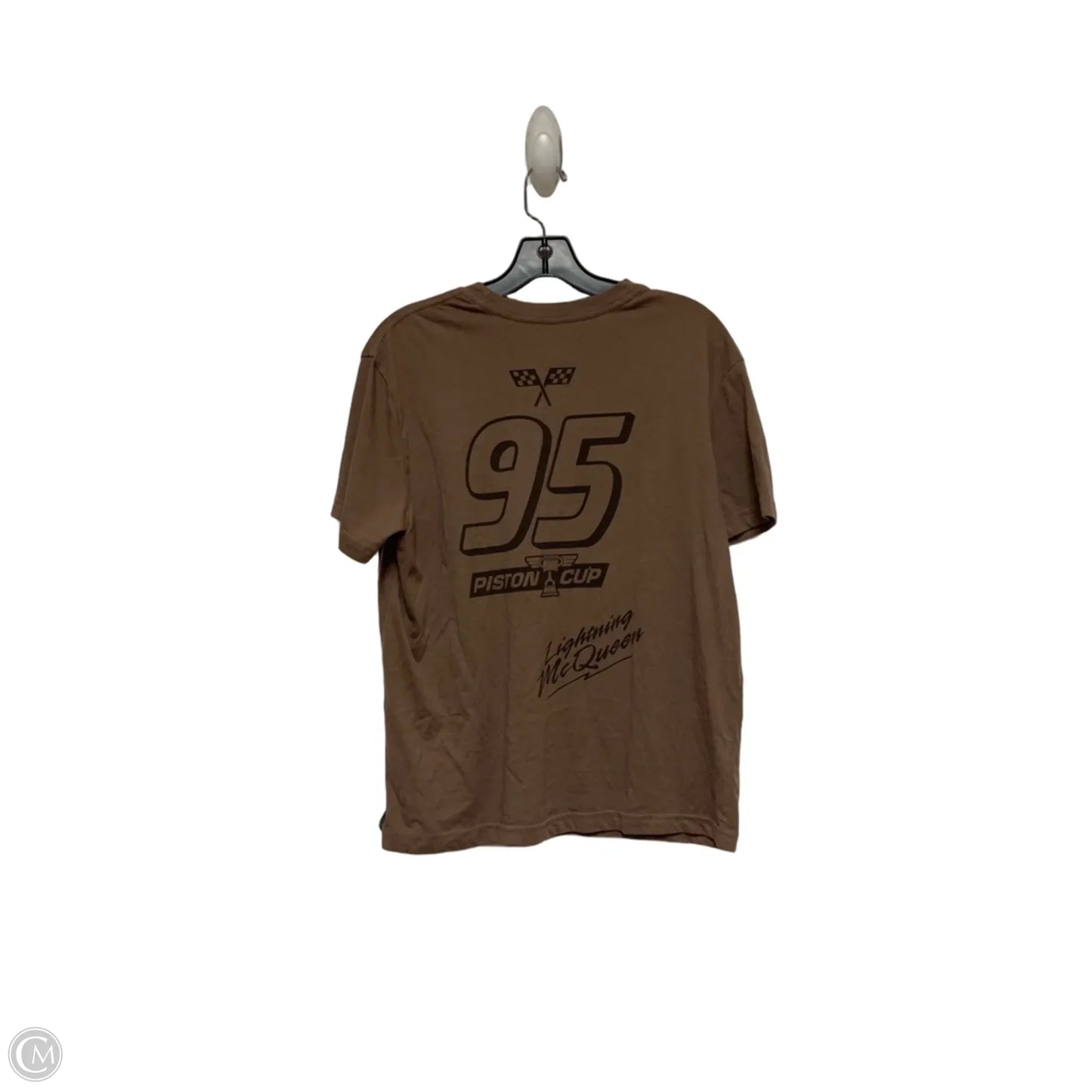 Top Short Sleeve Basic By Disney In Brown, Size: M