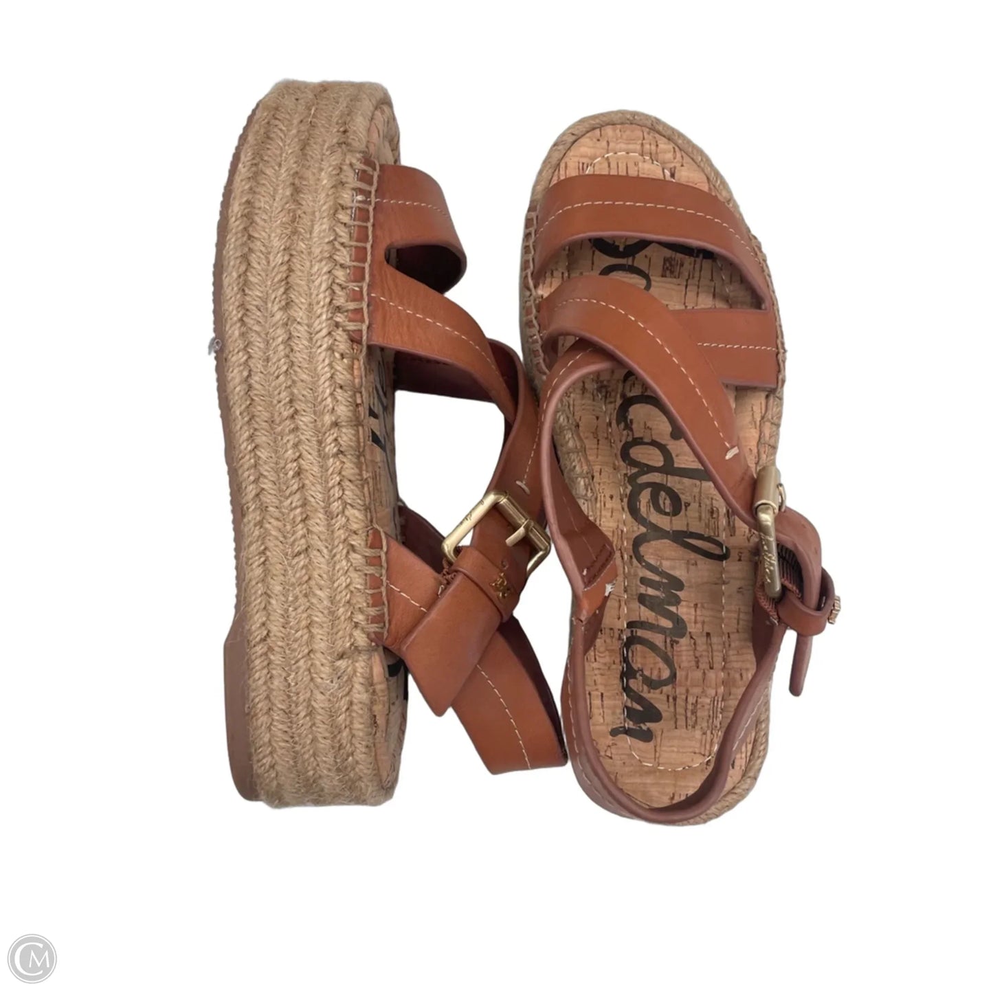 Sandals Heels Platform By Sam Edelman In Brown, Size: 7