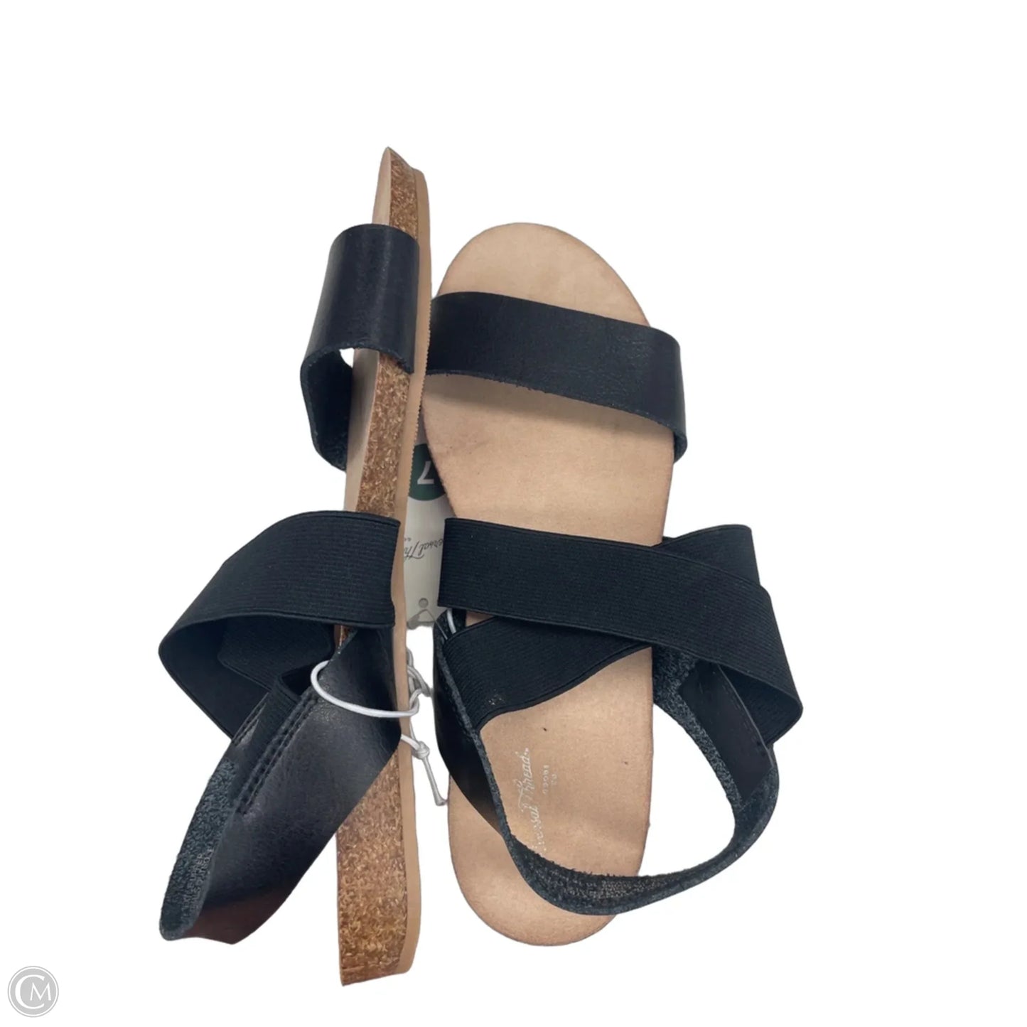 Sandals Flats By Universal Thread In Black, Size: 7
