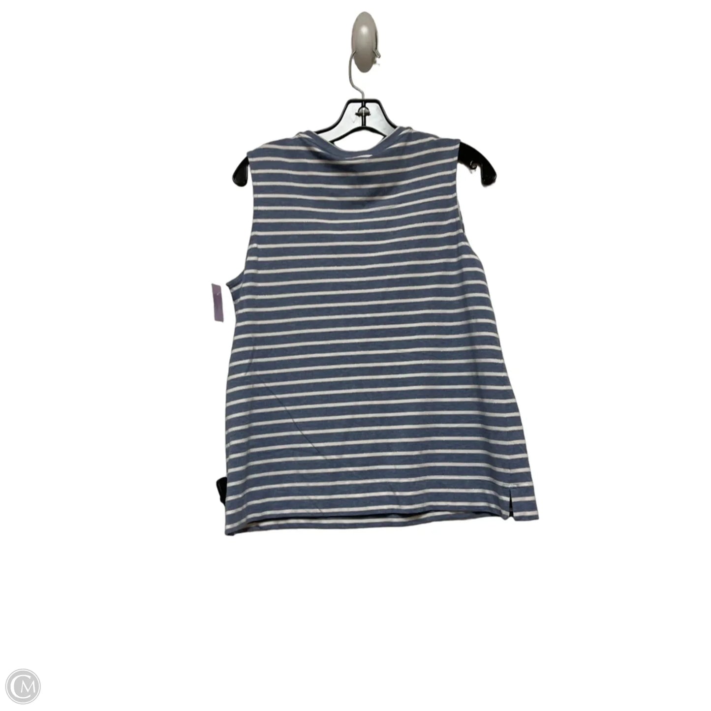 Top Sleeveless By Chicos In Striped Pattern, Size: M