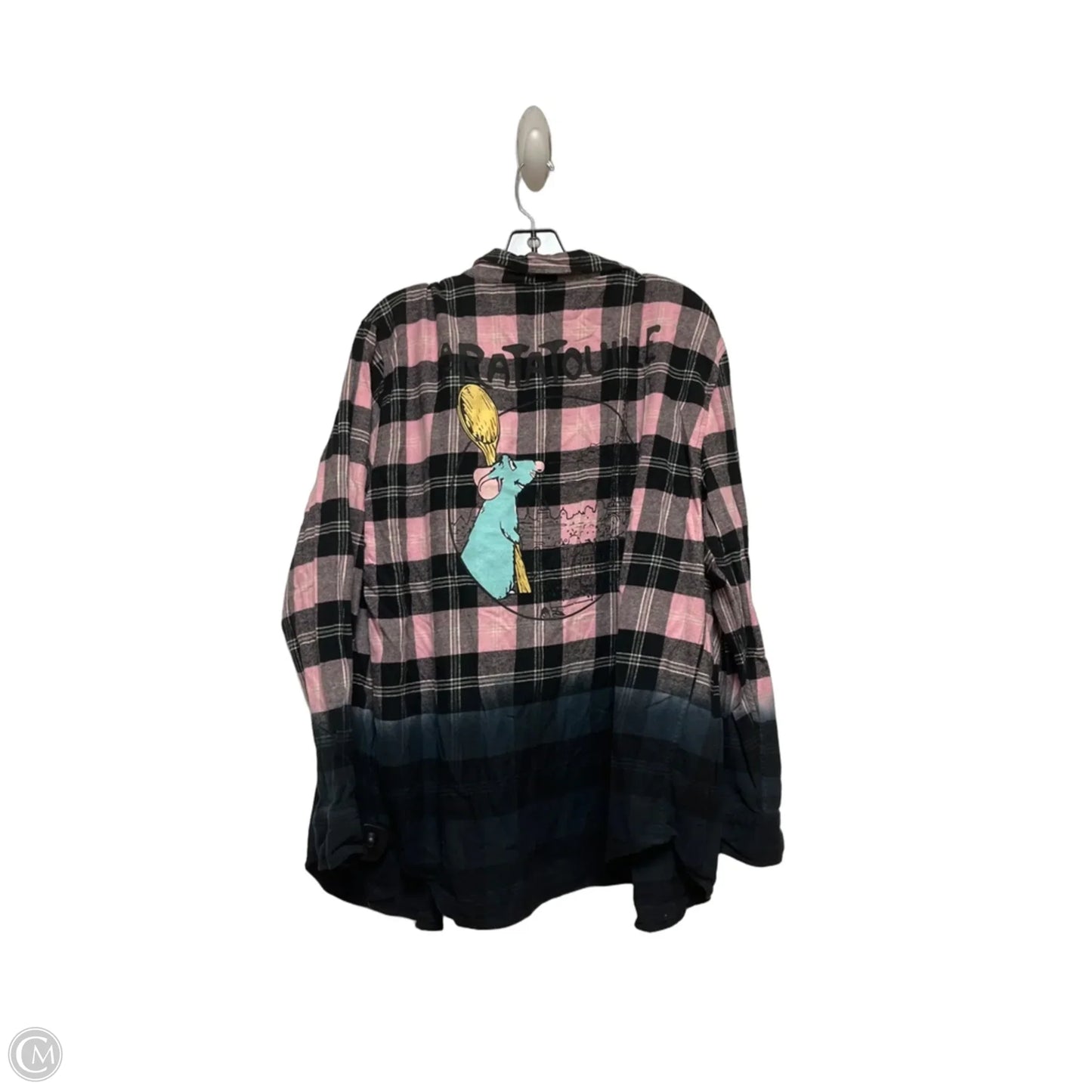 Top Long Sleeve By Disney Store In Plaid Pattern, Size: L