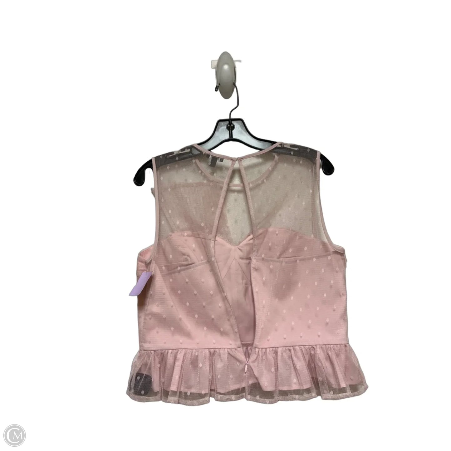 Top Sleeveless By Express In Pink, Size: M