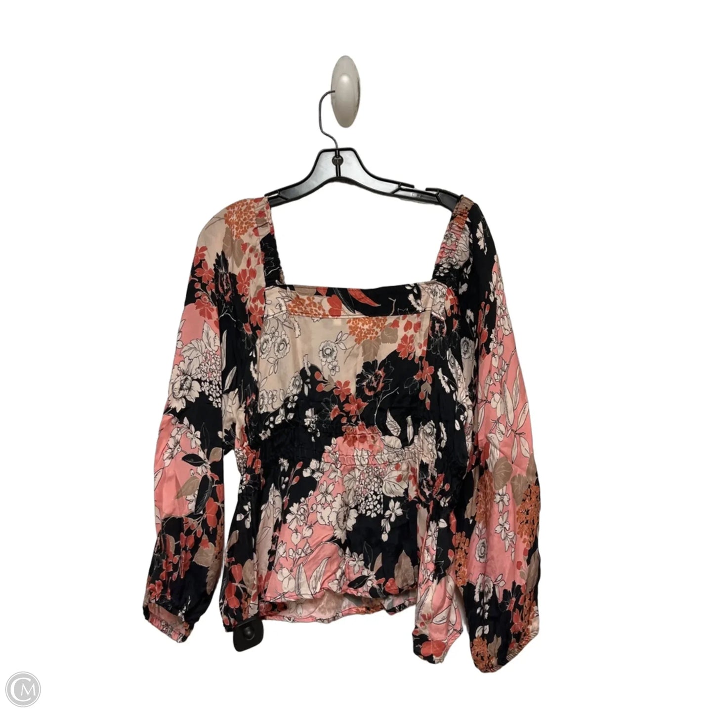 Top Long Sleeve Designer By Spartina In Floral Print, Size: M