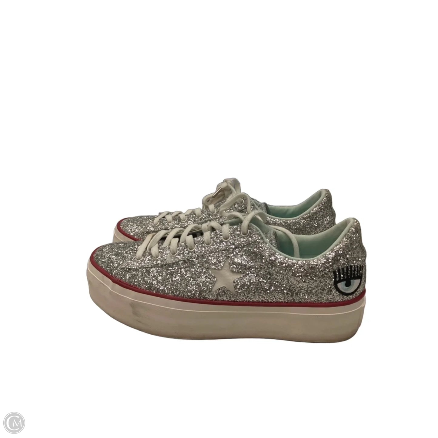 Shoes Sneakers By Converse In Silver, Size: 10