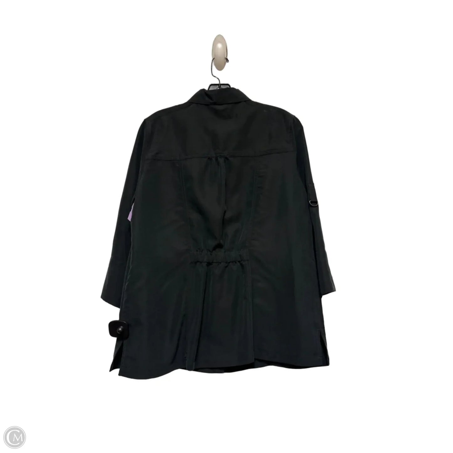 Jacket Shirt By Chicos In Black, Size: M