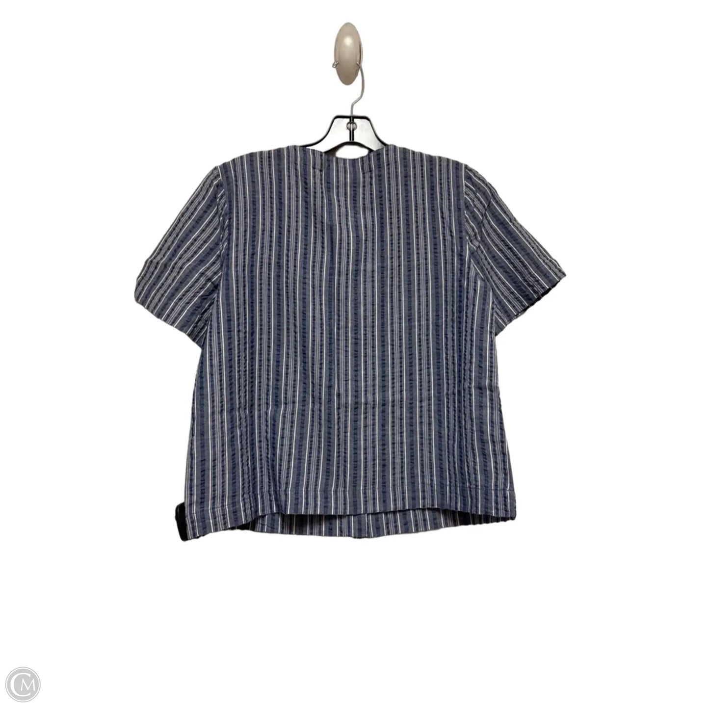 Top Short Sleeve By Appleseeds In Striped Pattern, Size: Sp