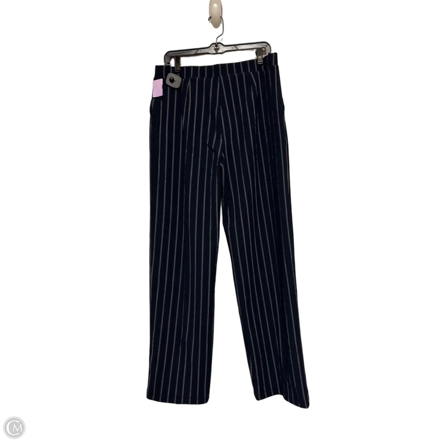 Pants Wide Leg By Chicos In Striped Pattern, Size: 8
