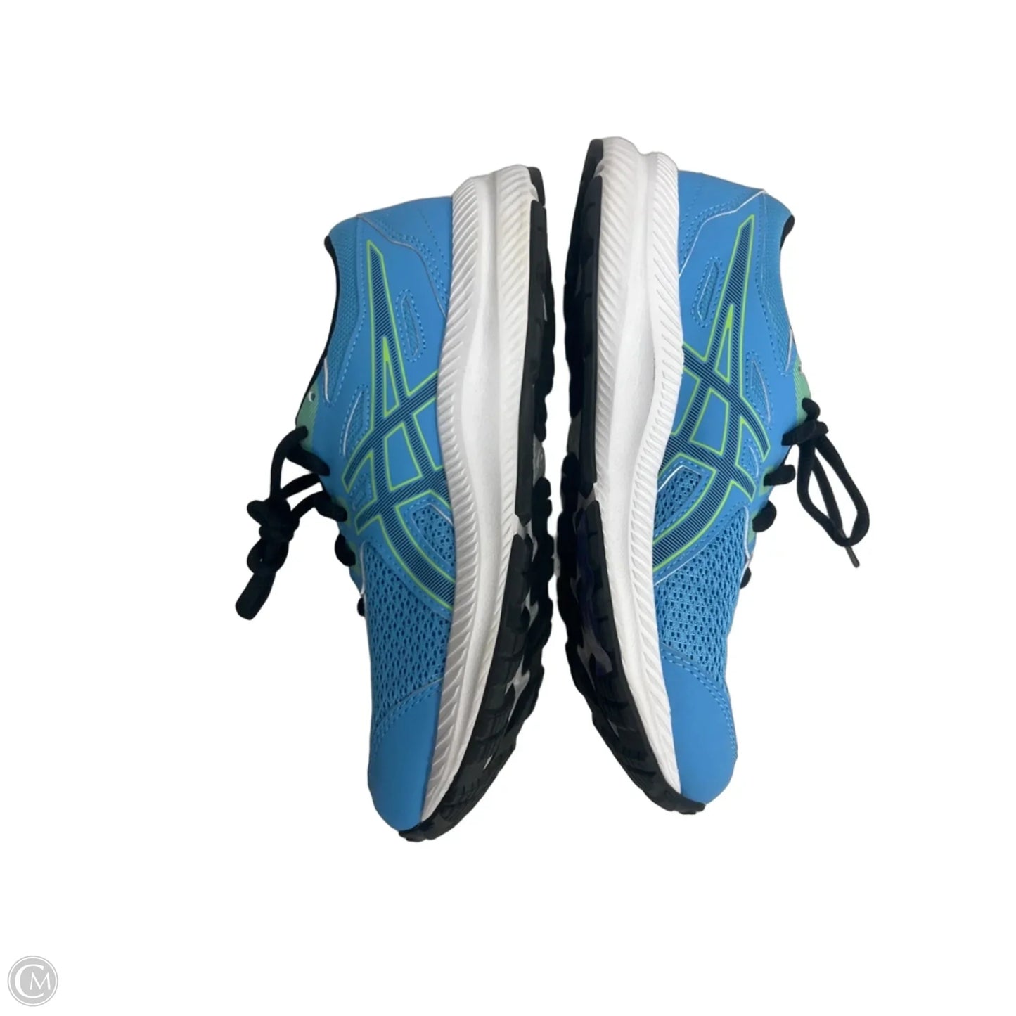 Shoes Athletic By Asics In Black & Blue, Size: 7