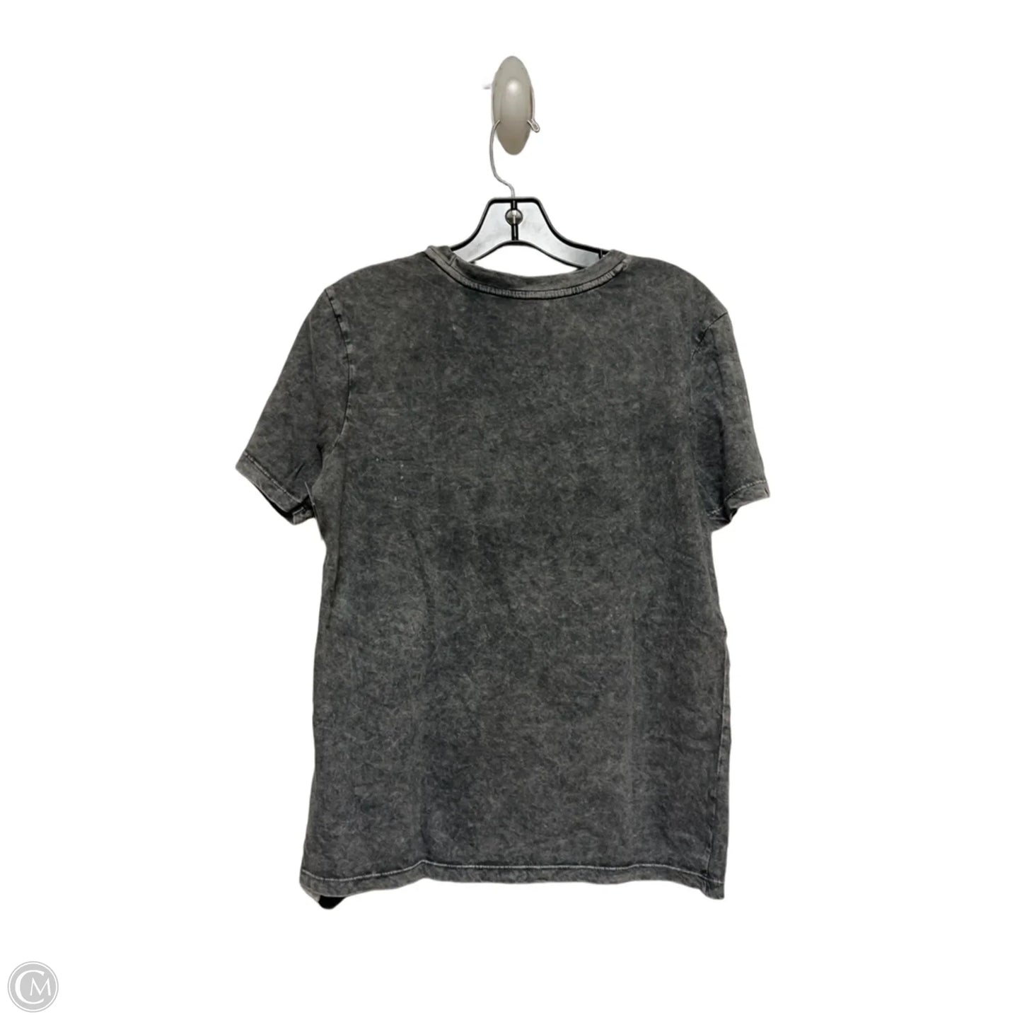 Top Short Sleeve By Disney In Grey, Size: S