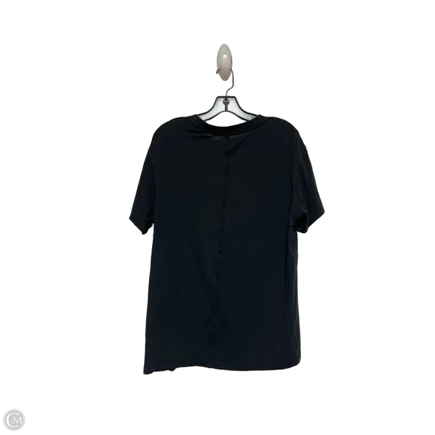 Athletic Top Short Sleeve By Lululemon In Black, Size: M