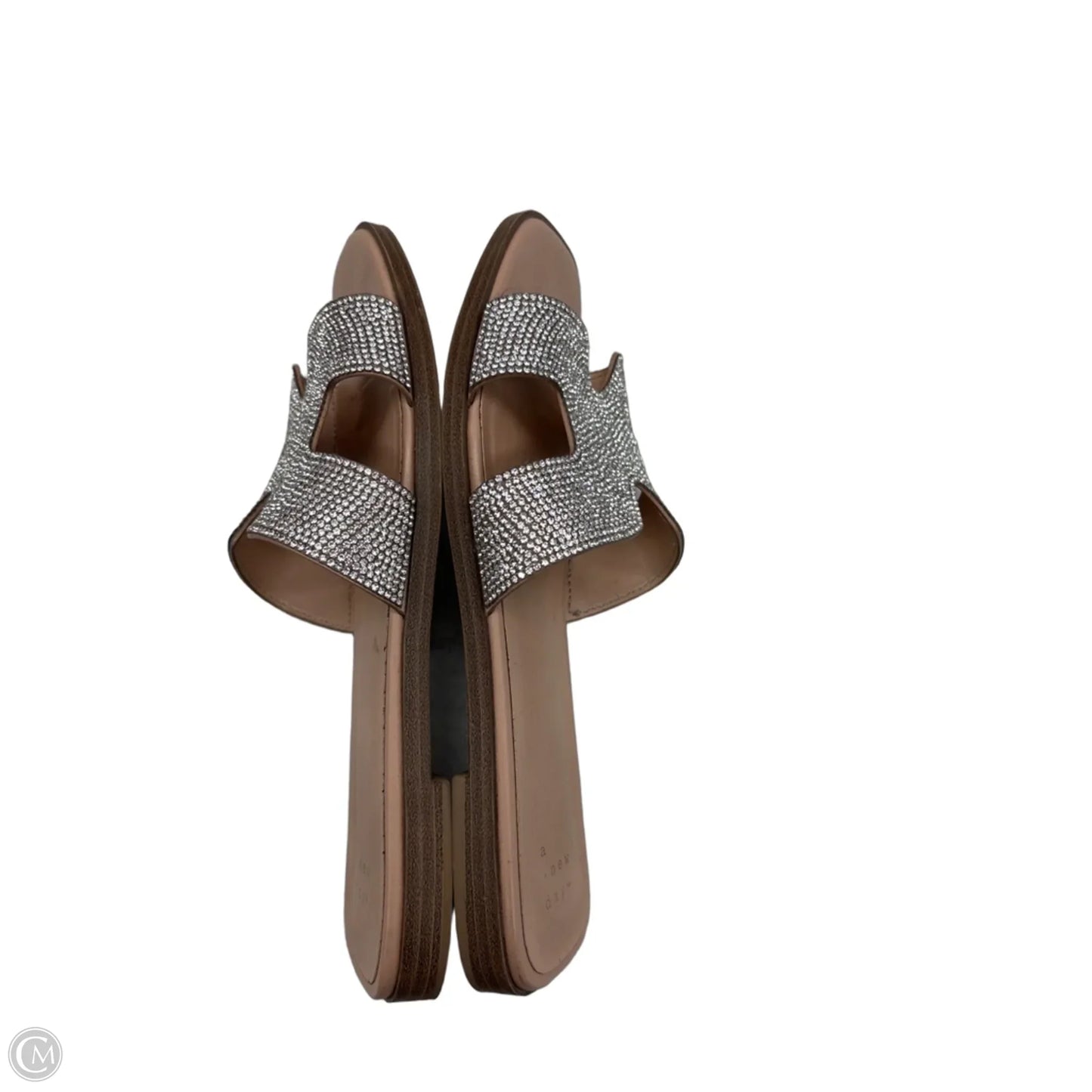 Sandals Flats By A New Day In Silver, Size: 7.5
